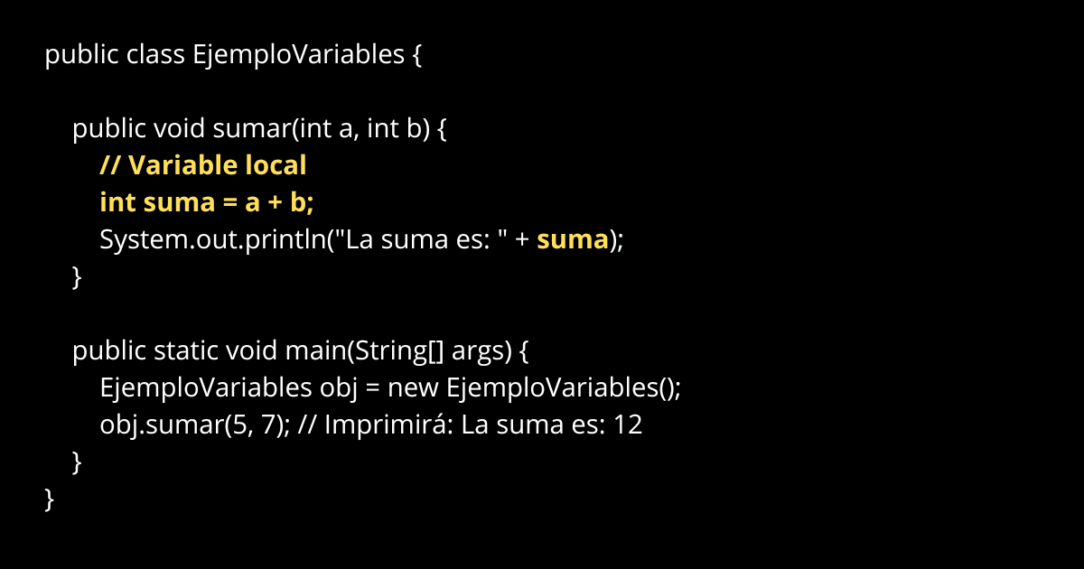 Java Variables